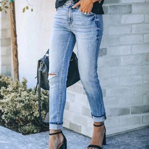 Kancan Melody High Rise Distressed Skinny